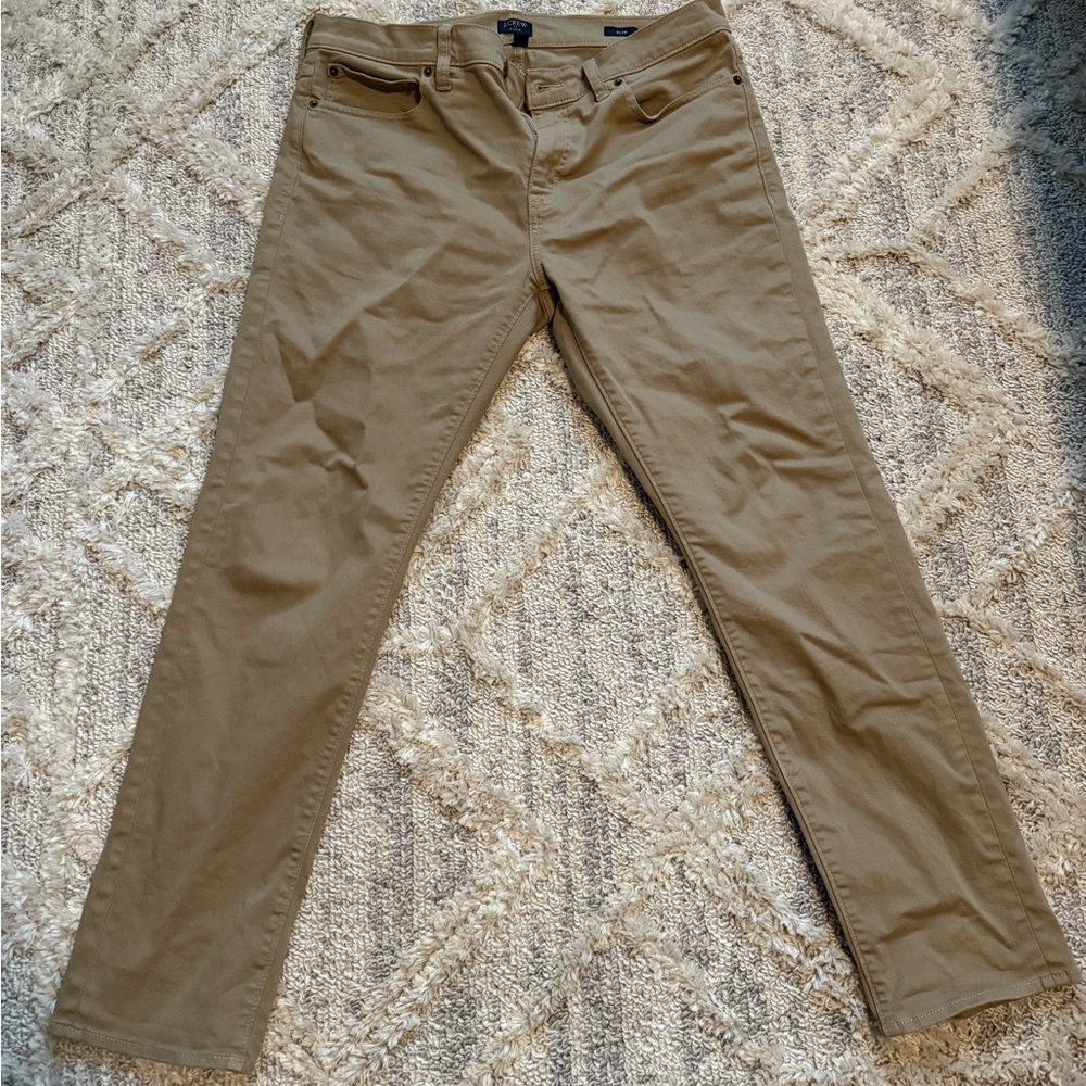 J. Crew Factory Tan Slim Fit Jeans - Washed, never worn!